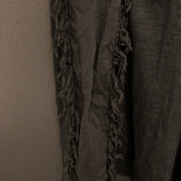 Derek Lam Intermix Black Fringed Tank - Picture 3 of 3